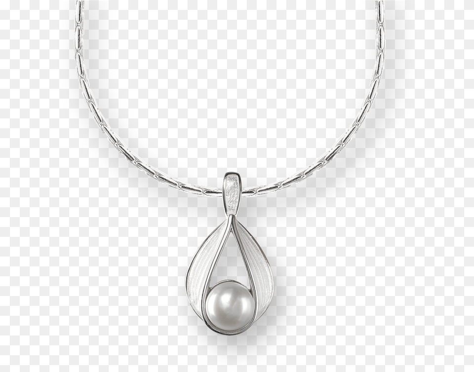 Nicole Barr Designs Sterling Silver Ribbon Necklace Necklace, Accessories, Jewelry, Pendant Png Image