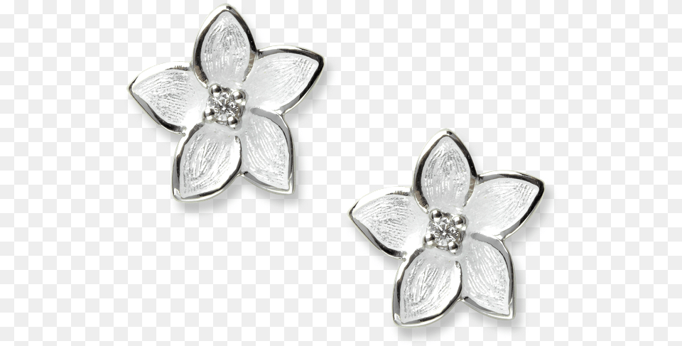 Nicole Barr Designs Sterling Silver Stephanotis Floral Body Jewelry, Accessories, Earring, Locket, Pendant Free Transparent Png