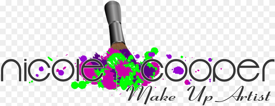 Nicole Cooper Makeup Artistry And Beauty Graphic Design, Brush, Device, Tool, Cosmetics Free Png