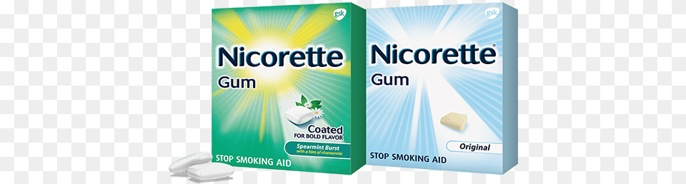 Nicorette Gum Packages In Original And Mint Flavors Nicorette Gum, Disk Png Image