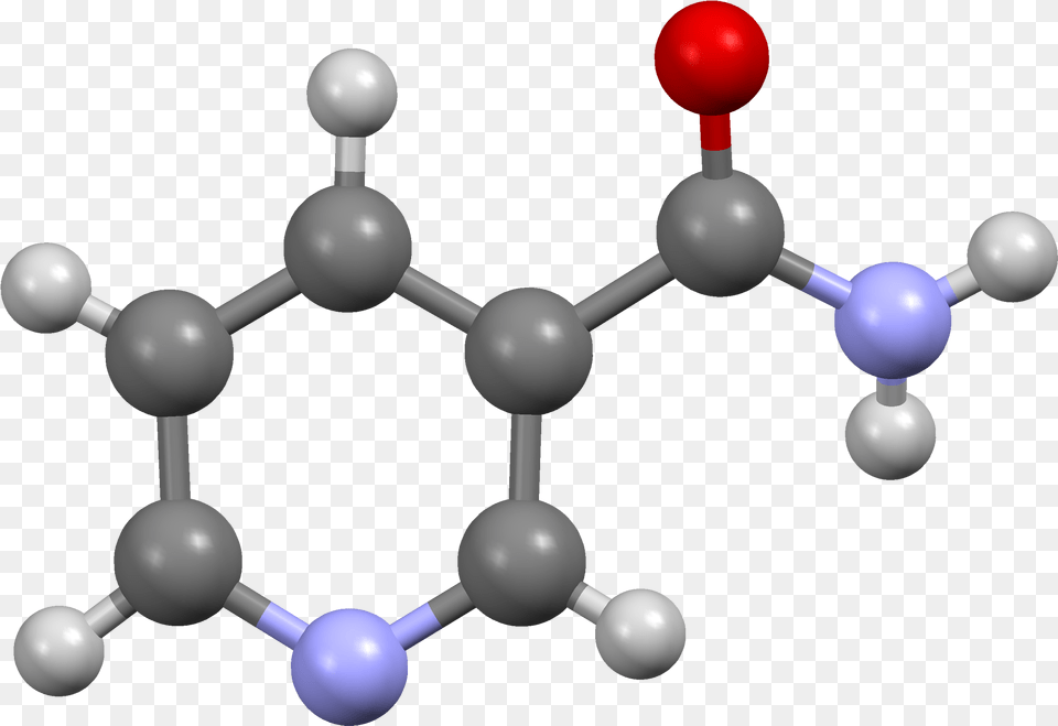 Nicotinamide From Xtal 2011 Mercury 3d Balls Organic Chemistry, Sphere, Mace Club, Weapon, Network Png