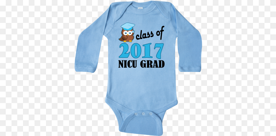 Nicu Graduate 2017 Long Sleeve Creeper Has Cute Baby Inktastic Class Of 2029 Owl Cute Youth T Shirt Graduation, Clothing, Long Sleeve, T-shirt Png