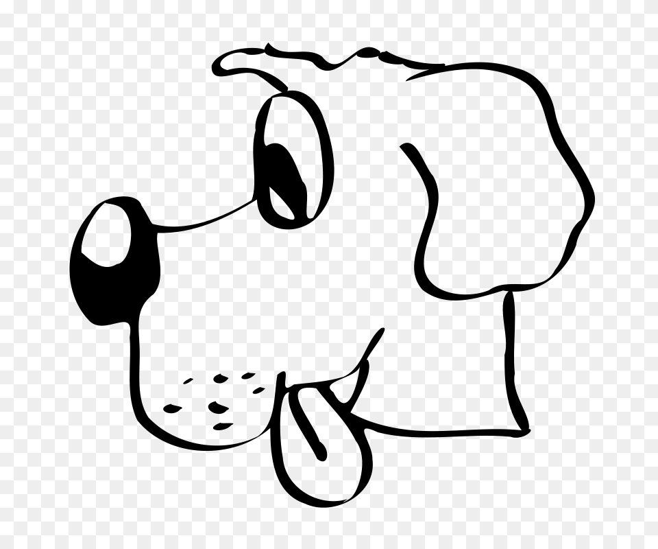 Nicubunu Dog Head, Gray Png Image