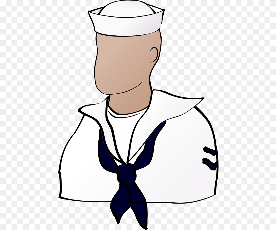 Nicubunu Faceless Sailor, Accessories, Person, People, Tie Free Transparent Png