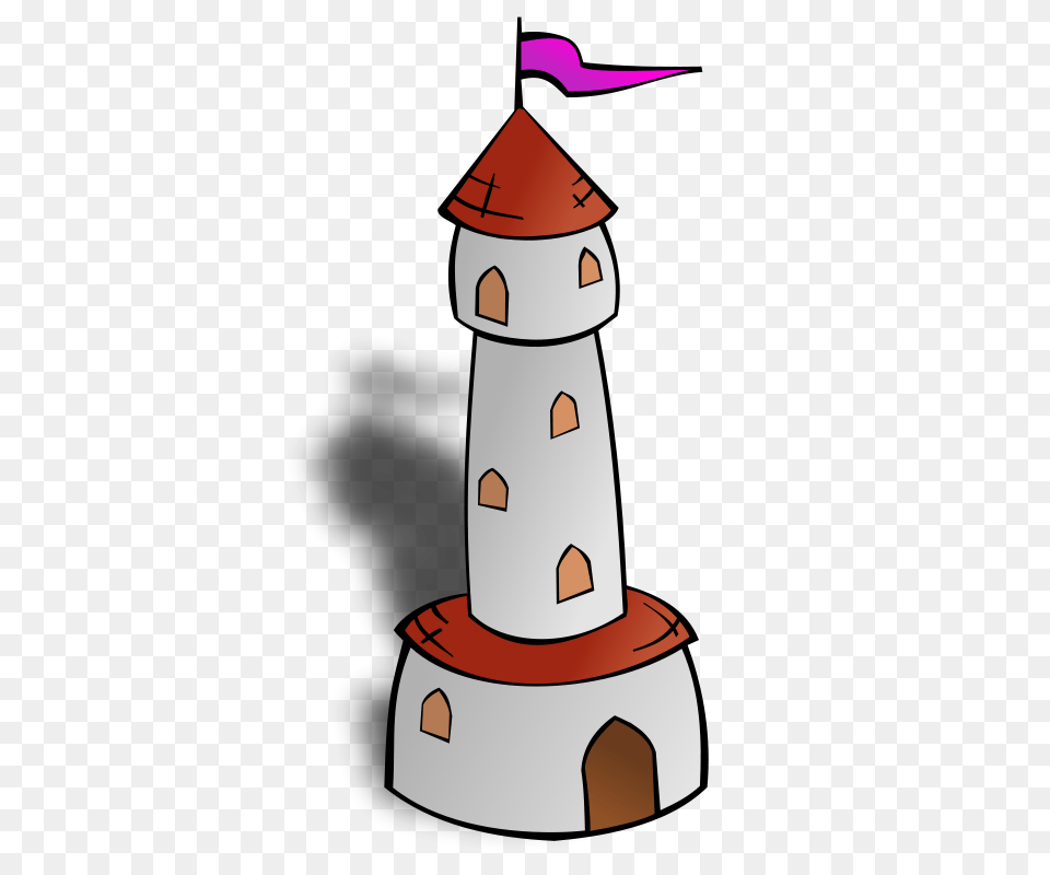 Nicubunu Rpg Map Symbols Round Tower With Flag, Outdoors, Nature, Rocket, Weapon Png