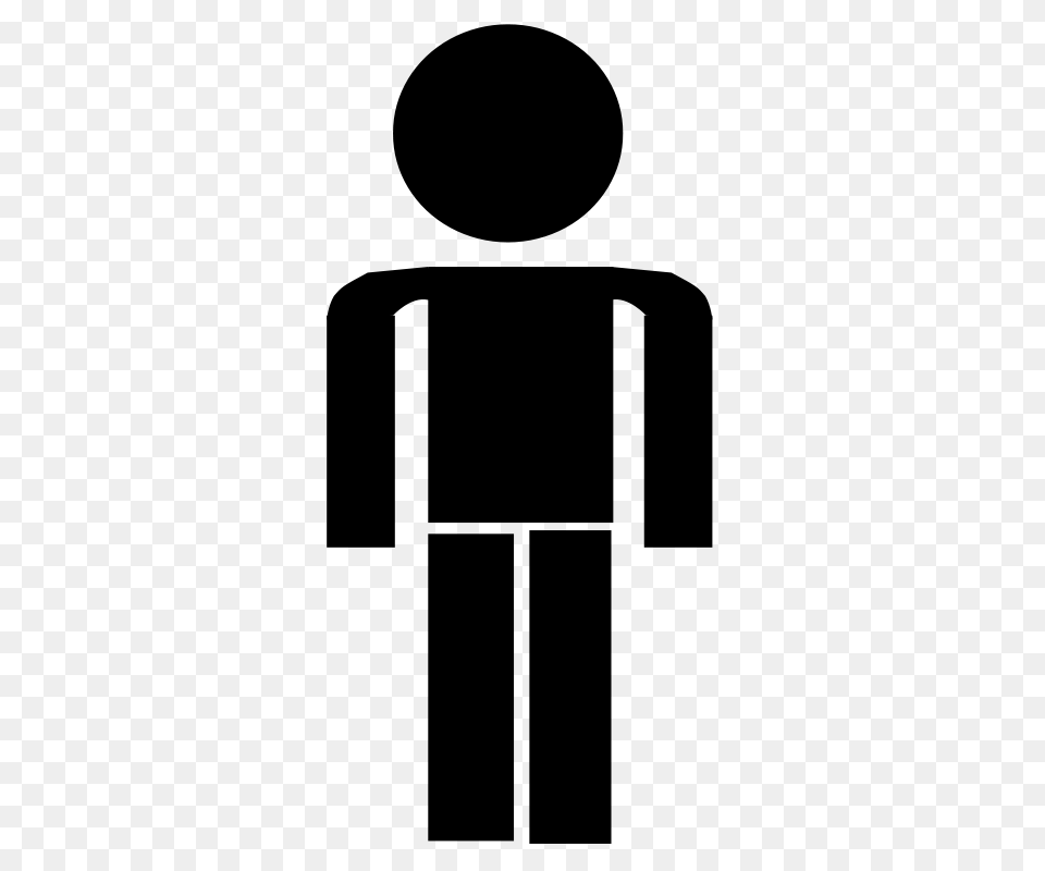 Nicubunu Stick Figure Male, Gray Free Png Download