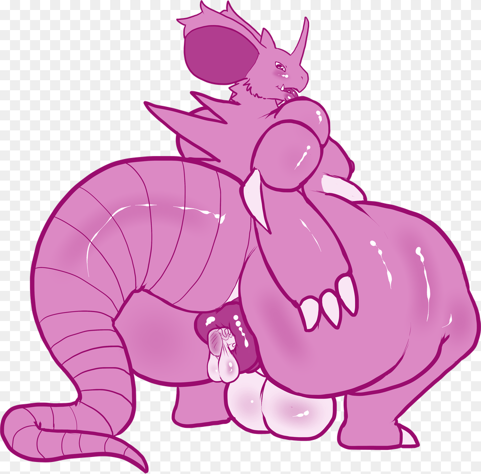 Nidoking Butt Butt Cartoon Free Png Download