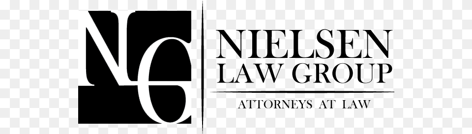 Nielsen Law Group Practical Solutions Black And White, Logo, Text Free Png Download