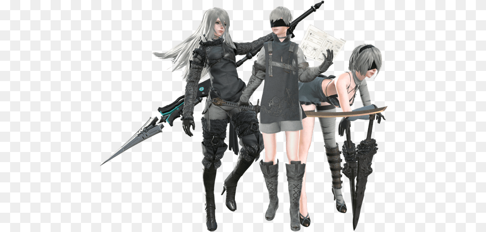 Nier Automata Become As Gods Edition Game Vs Review, Adult, Person, Man, Male Free Png Download