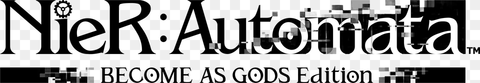 Nier Automata Become As Gods Edition Title Clear Nier Automata Become As Gods Logo, Text Png Image