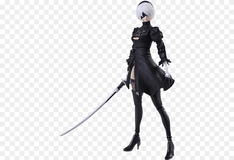 Nier Automata Figure, Adult, Weapon, Sword, Person Png