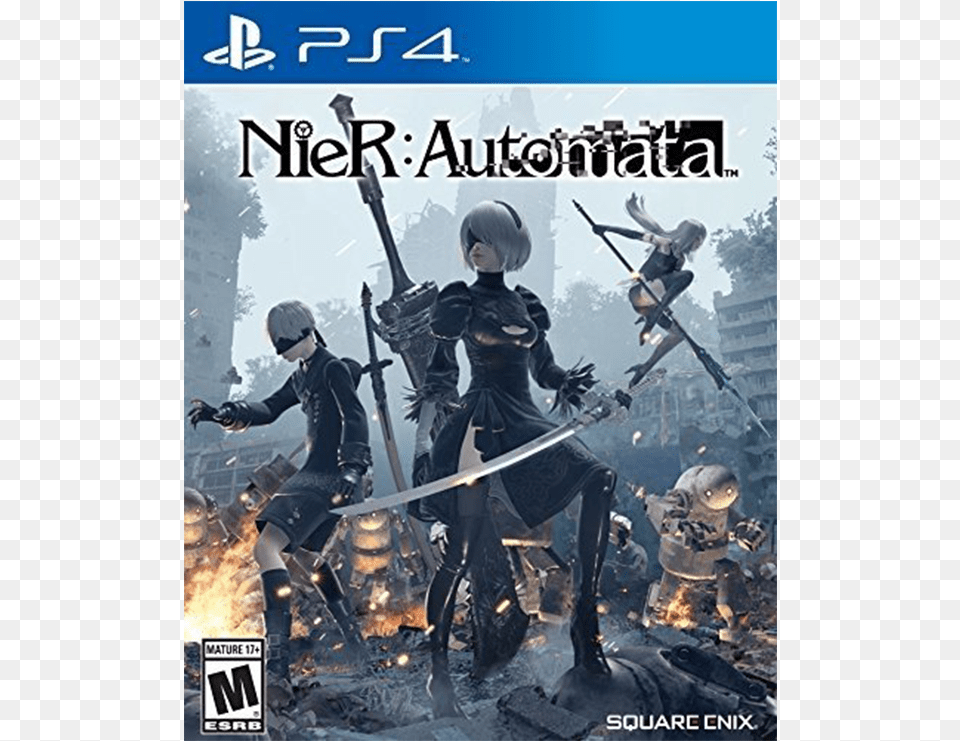 Nier Automata Logo, Weapon, Sword, Book, Publication Png