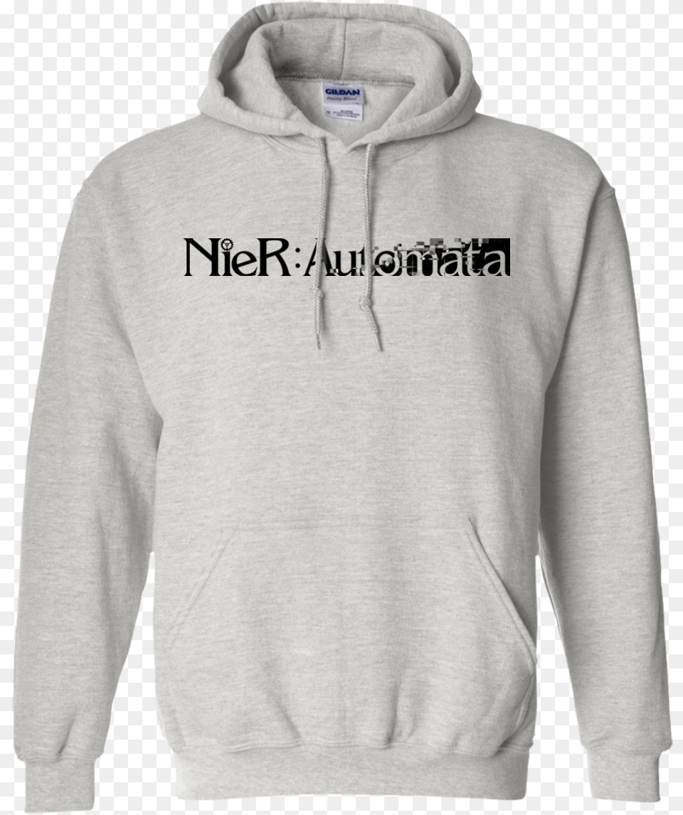 Nier Automata Logo Hoodies Against The Dress Code, Clothing, Hoodie, Knitwear, Sweater Png