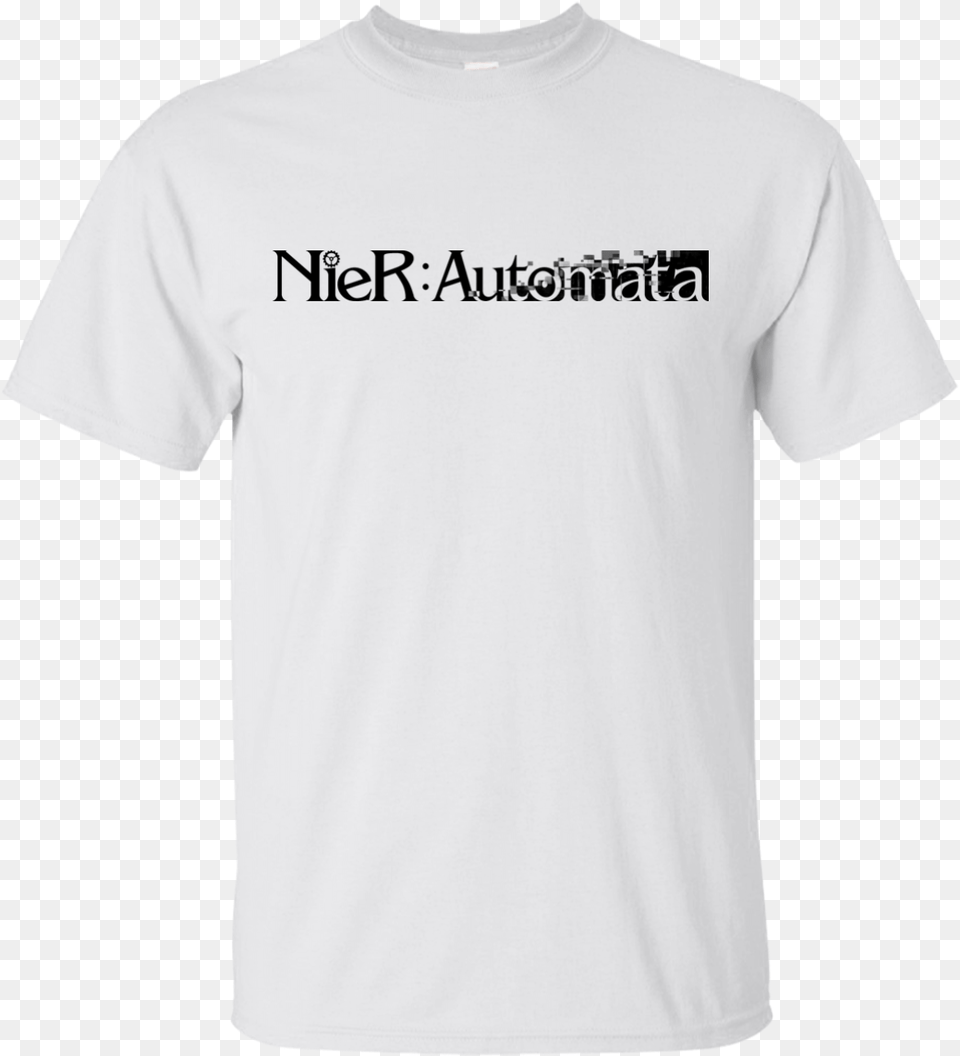 Nier Automata Logo Words Shirt Hoodie Columbia T Shirt White, Clothing, T-shirt Free Png