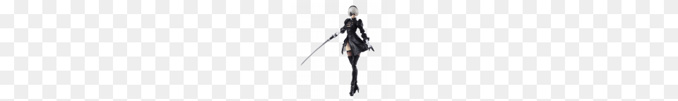 Nier Automata Machine Lifeform Bring Arts Action Figure, Sword, Weapon, Person, Head Free Transparent Png