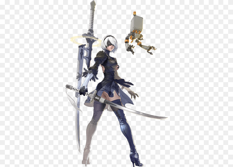 Nier Soul Calibur, Sword, Weapon, Adult, Female Free Png