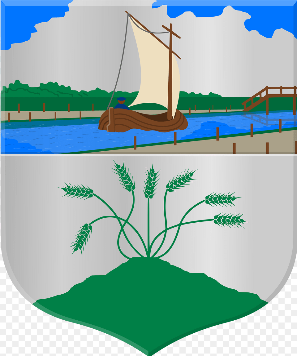 Nieuwe Gote Polderwapen Clipart, Art, Boat, Painting, Sailboat Png