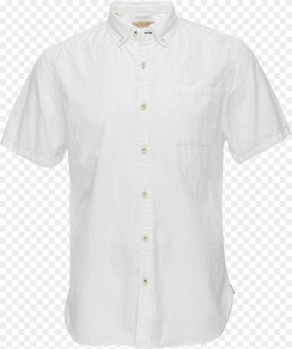 Nifty Genius Truman Subtle Texture White Cotton Button Active Shirt, Clothing, Blouse, Home Decor, Linen Free Png