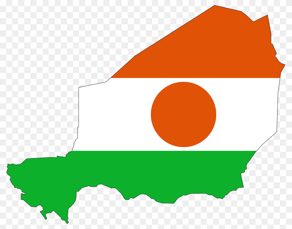 Niger Flag Map With Stroke Clipart, Nature, Outdoors, Astronomy, Moon Png