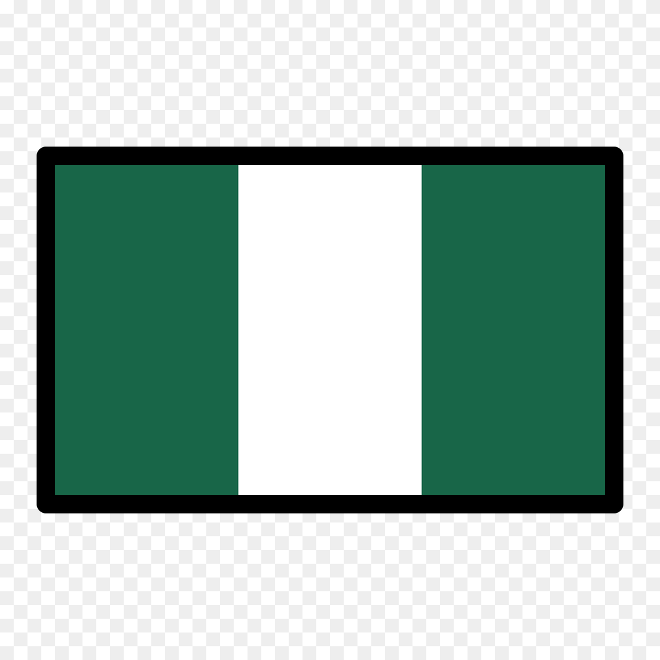 Nigeria Flag Emoji Clipart, Electronics, Screen, Blackboard, White Board Free Png