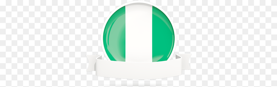 Nigeria Flag Ribbon Nigerian Flags Ribbon, Sphere, Pottery, Meal, Food Free Transparent Png