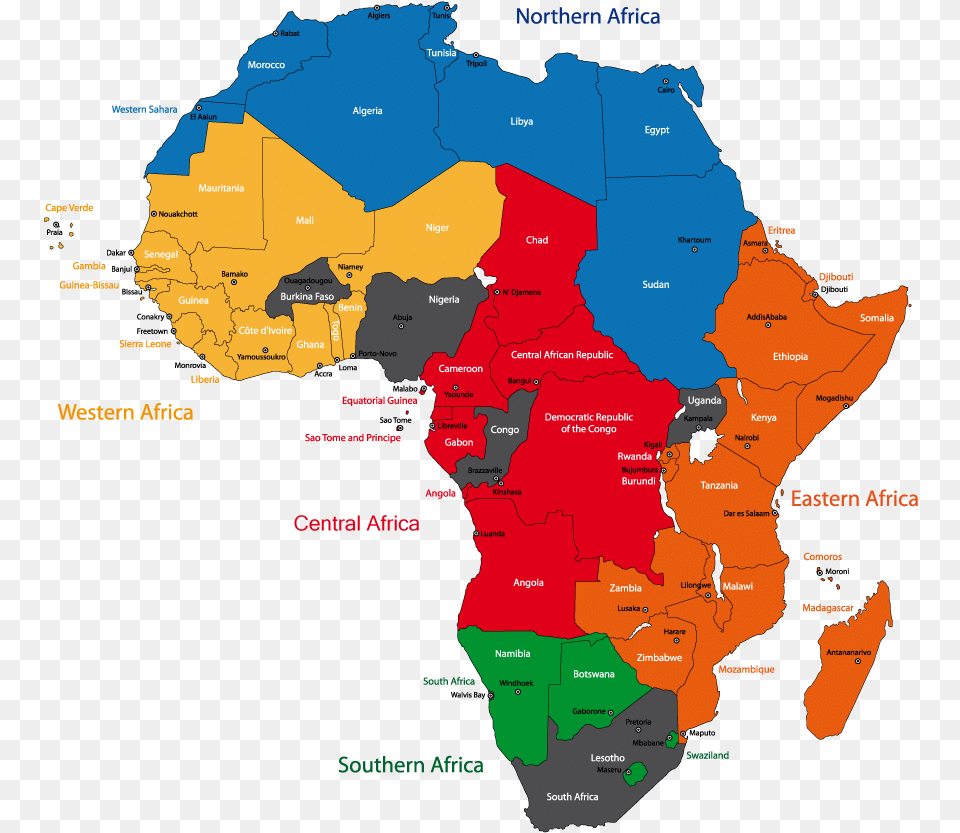 Nigeria Map Egypt Map Africa, Chart, Plot, Atlas, Diagram Free Transparent Png