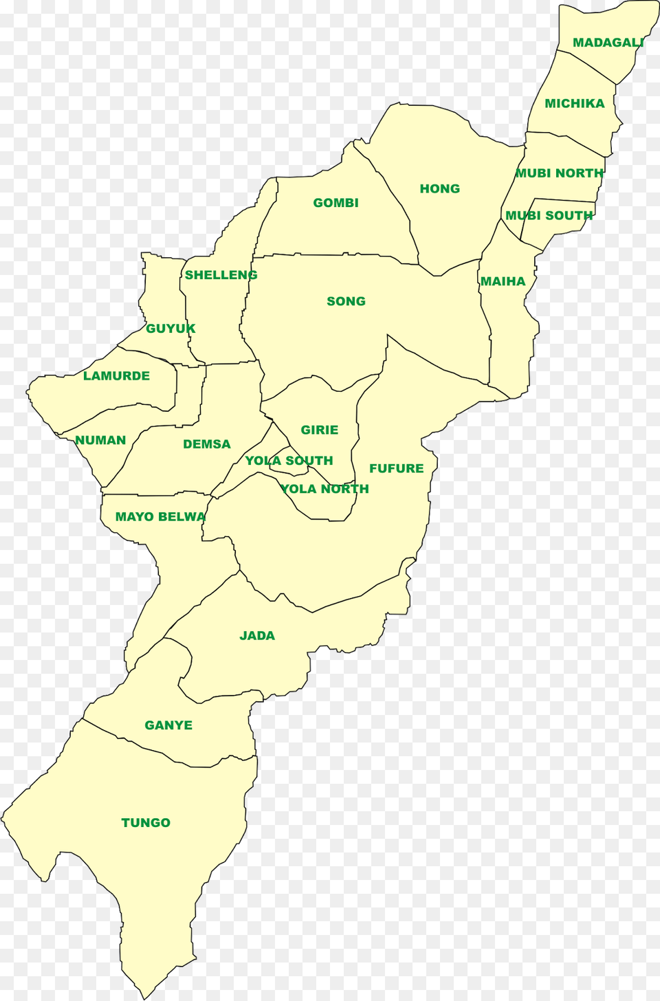 Nigeria Map Map Of Adamawa State, Atlas, Chart, Diagram, Plot Free Transparent Png