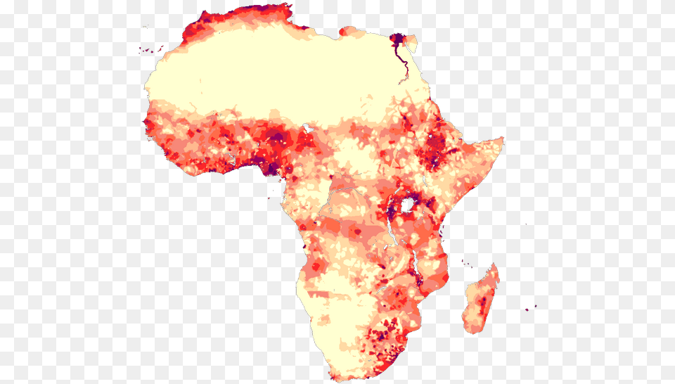 Nigeria Population Heat Map, Chart, Plot, Atlas, Diagram Png