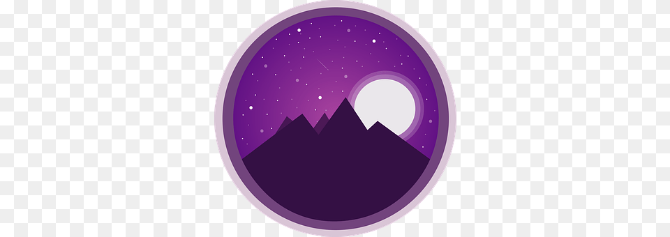 Night Purple, Disk, Nature, Outdoors Png