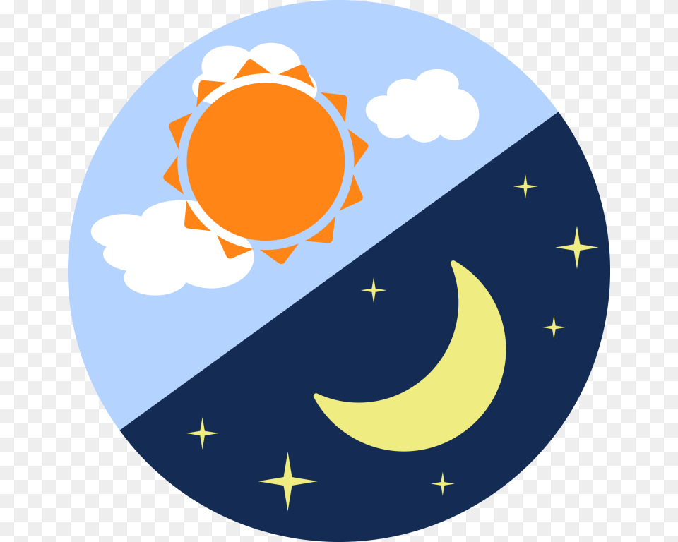 Night And Morning Sun Moon Clipart Cliparts Others Art, Astronomy, Nature, Outdoors, Logo Free Png Download