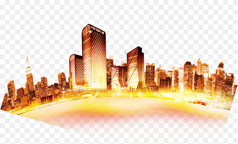 Night City Transparent, Architecture, Scenery, Outdoors, Urban Free Png Download