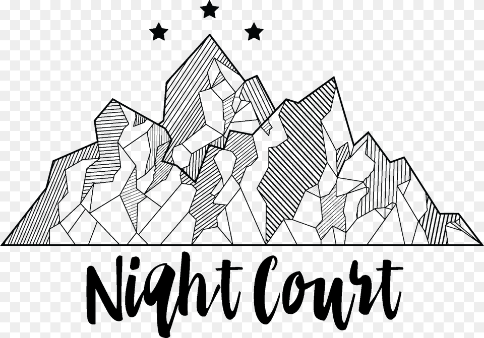 Night Court Mountain Vector Night Court Mountains, Art, Person, Text Free Png Download
