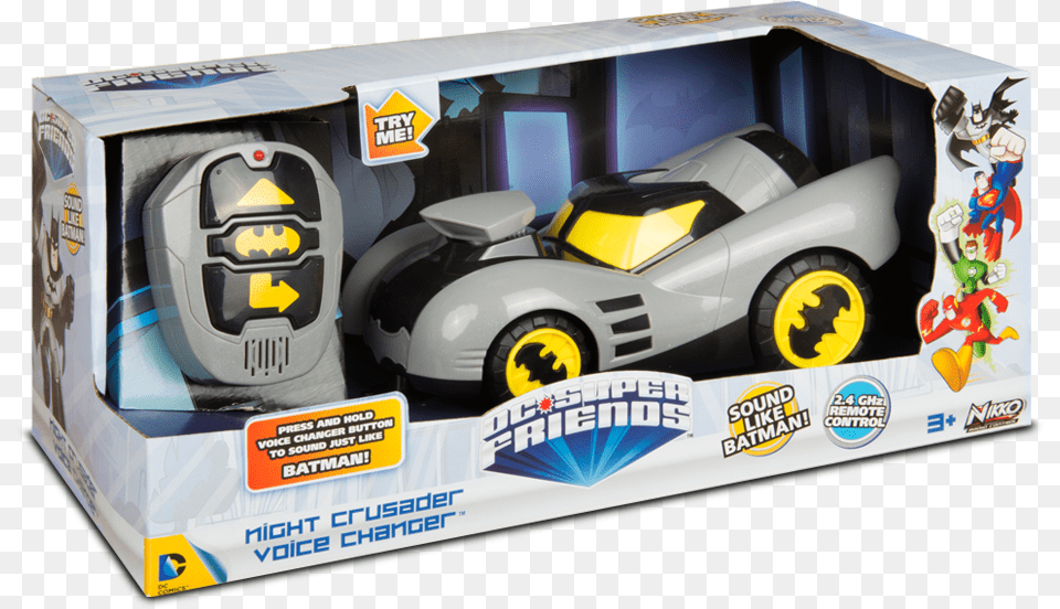 Night Crusader Voice Changer Batmobile Batman Remote Control Car, Vehicle, Transportation, Wheel, Machine Free Transparent Png