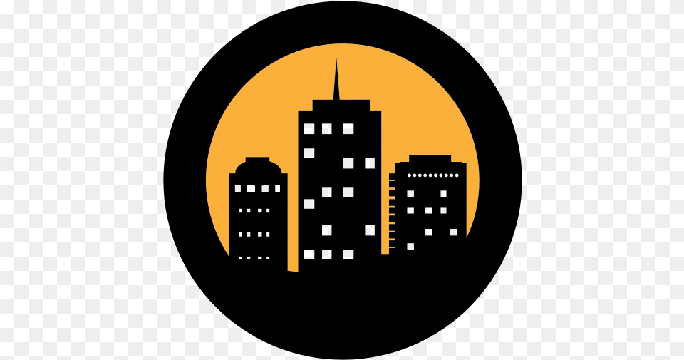 Night In The City Silhouette Gorod Logotip, Logo, Urban, Sky, Outdoors Free Transparent Png