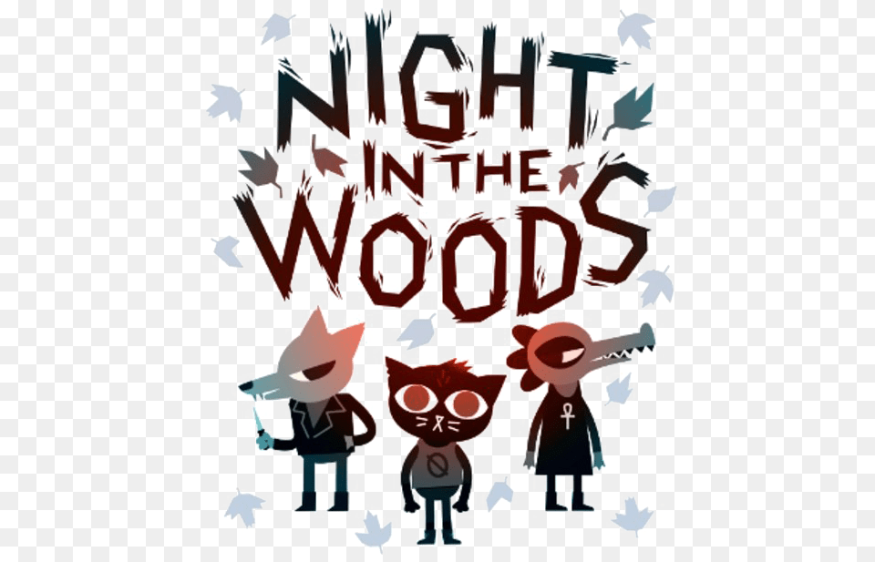 Night In The Woods, Advertisement, Poster, Person, People Free Png
