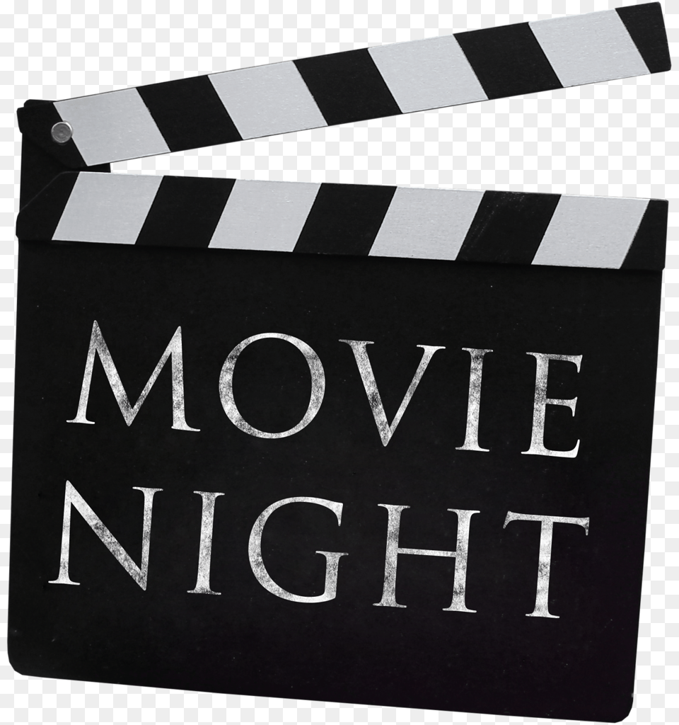 Night Large Movie Film Clapperboard, Fence, Text Png Image