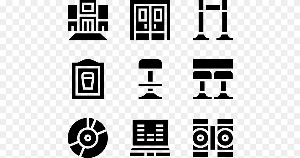 Night Party Machine Learning Icons, Gray Free Transparent Png