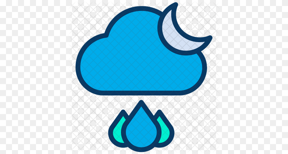 Night Raindrop Icon Clip Art Free Png Download