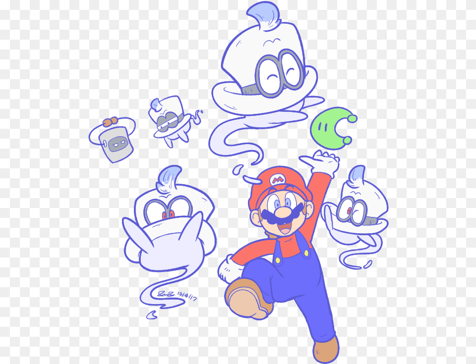 Night Sky Clipart Mario Cappy From Super Mario Odyssey Fan Art, Baby, Person, Face, Head Free Png Download