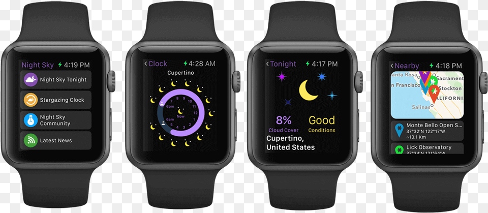 Night Sky For Ios Apple Watch Teaser Apple Watch 4 New Complications, Arm, Body Part, Person, Wristwatch Free Transparent Png