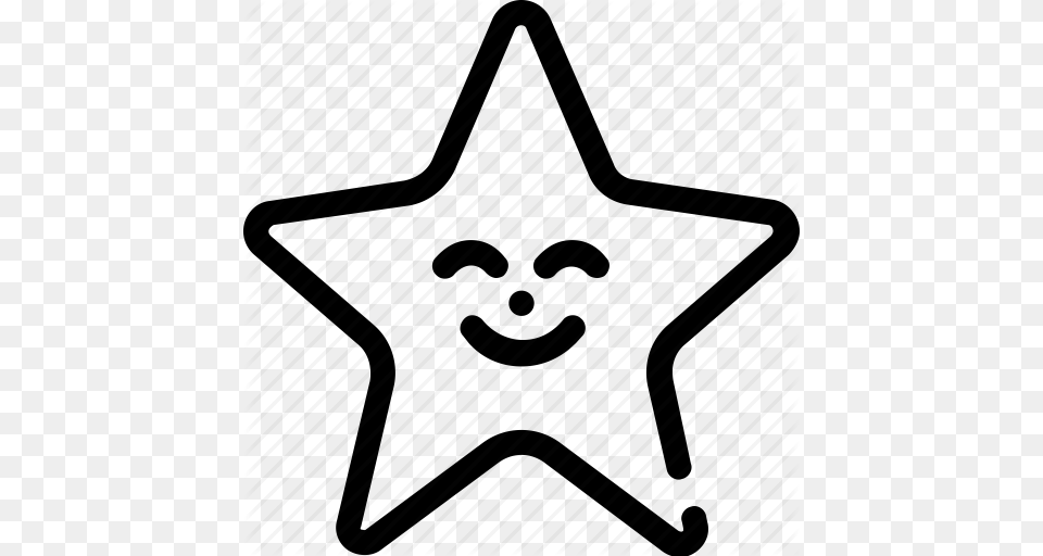 Night Sky Smile Star Weather Icon, Star Symbol, Symbol Png Image