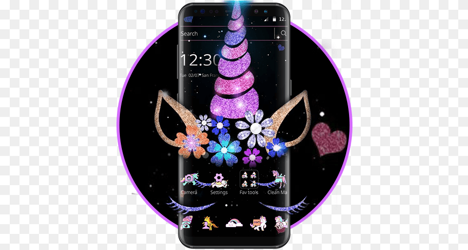 Night Star Unicorn Sparkling Theme Unicorn Galaxy Wallpaper Iphone, Electronics, Phone, Mobile Phone, Smoke Pipe Free Transparent Png