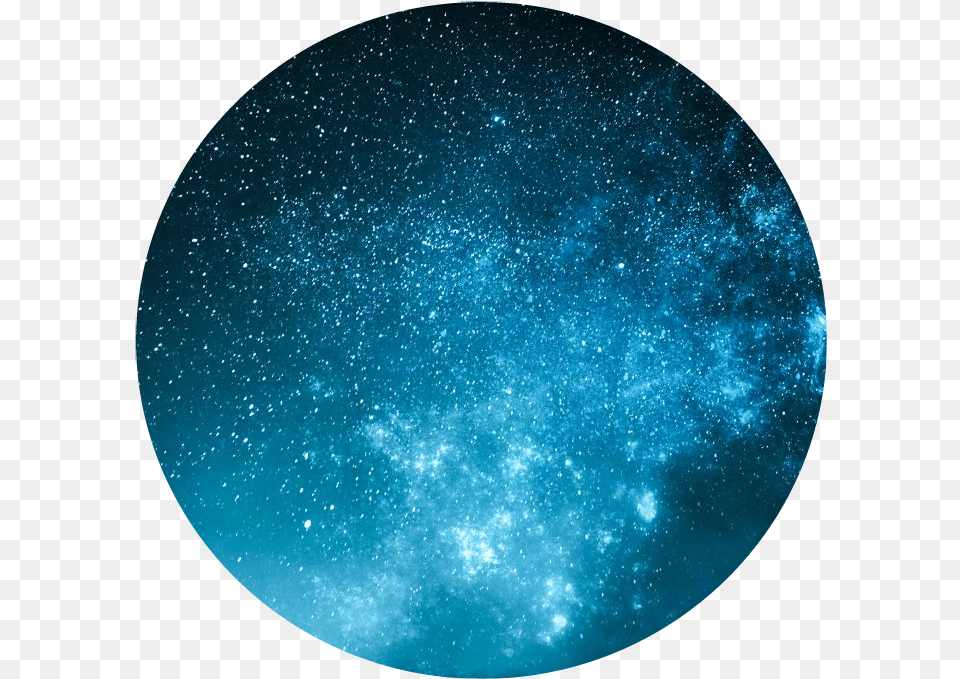 Night Stars Srar Blue Galaxy Galexy Skyfallhaven Sky Circle, Nature, Outdoors, Astronomy, Moon Png Image