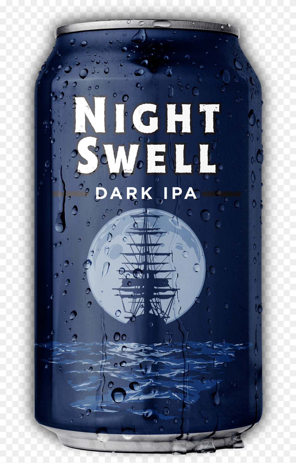 Night Swell Dark Ipa, Alcohol, Beer, Beverage, Can Png Image