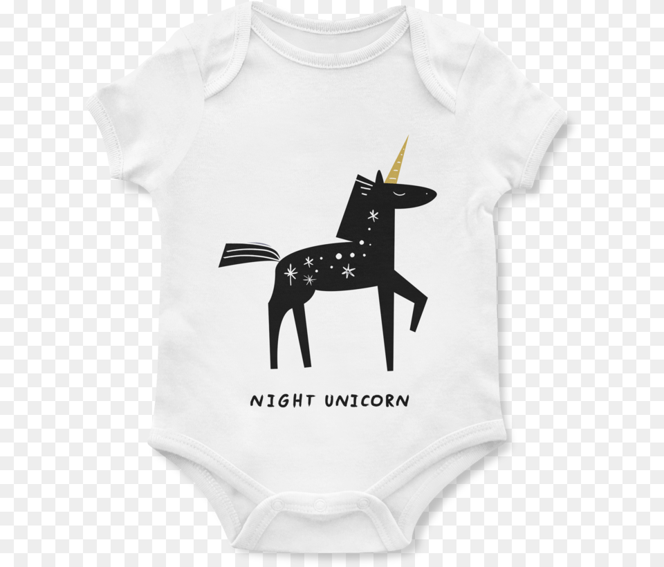 Night Unicorn Baby Onesie Donkey, Clothing, T-shirt, Person, Aircraft Free Transparent Png