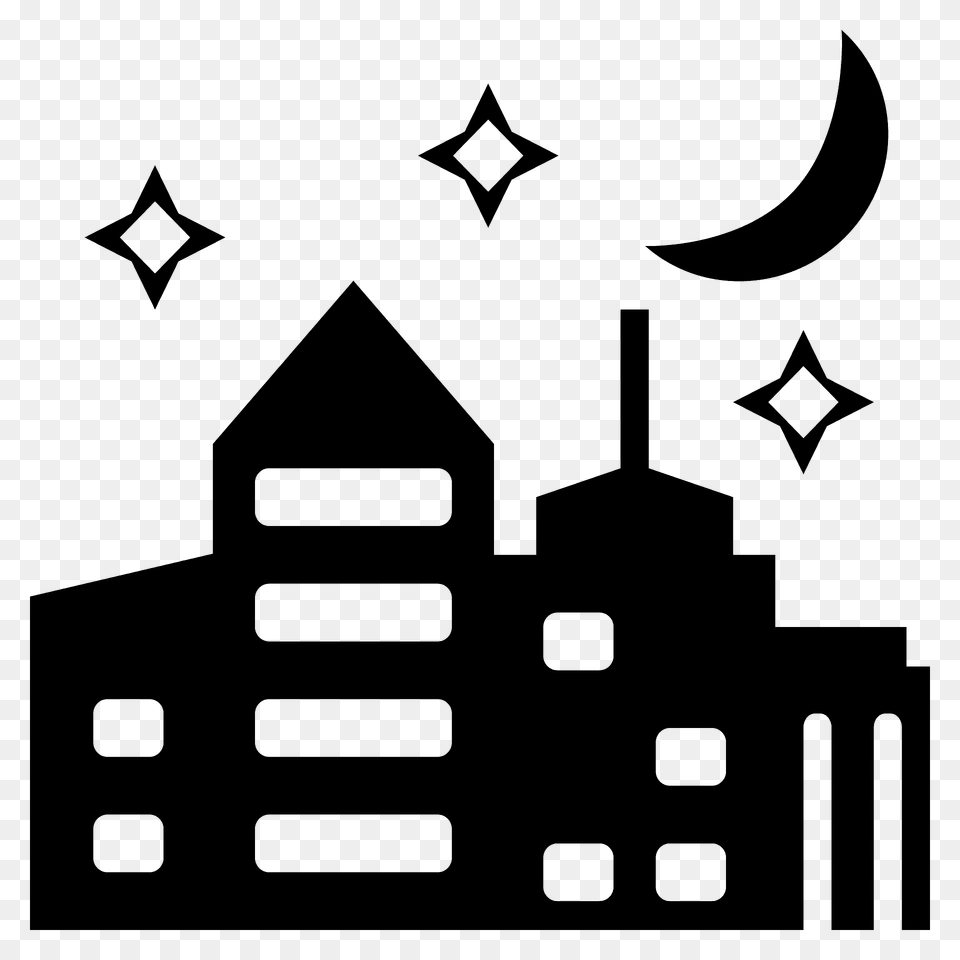 Night With Stars Emoji Clipart, Symbol, Star Symbol Free Png Download