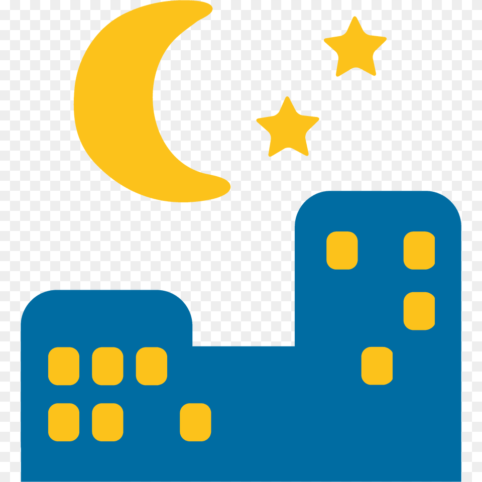 Night With Stars Emoji Clipart, Symbol Free Png