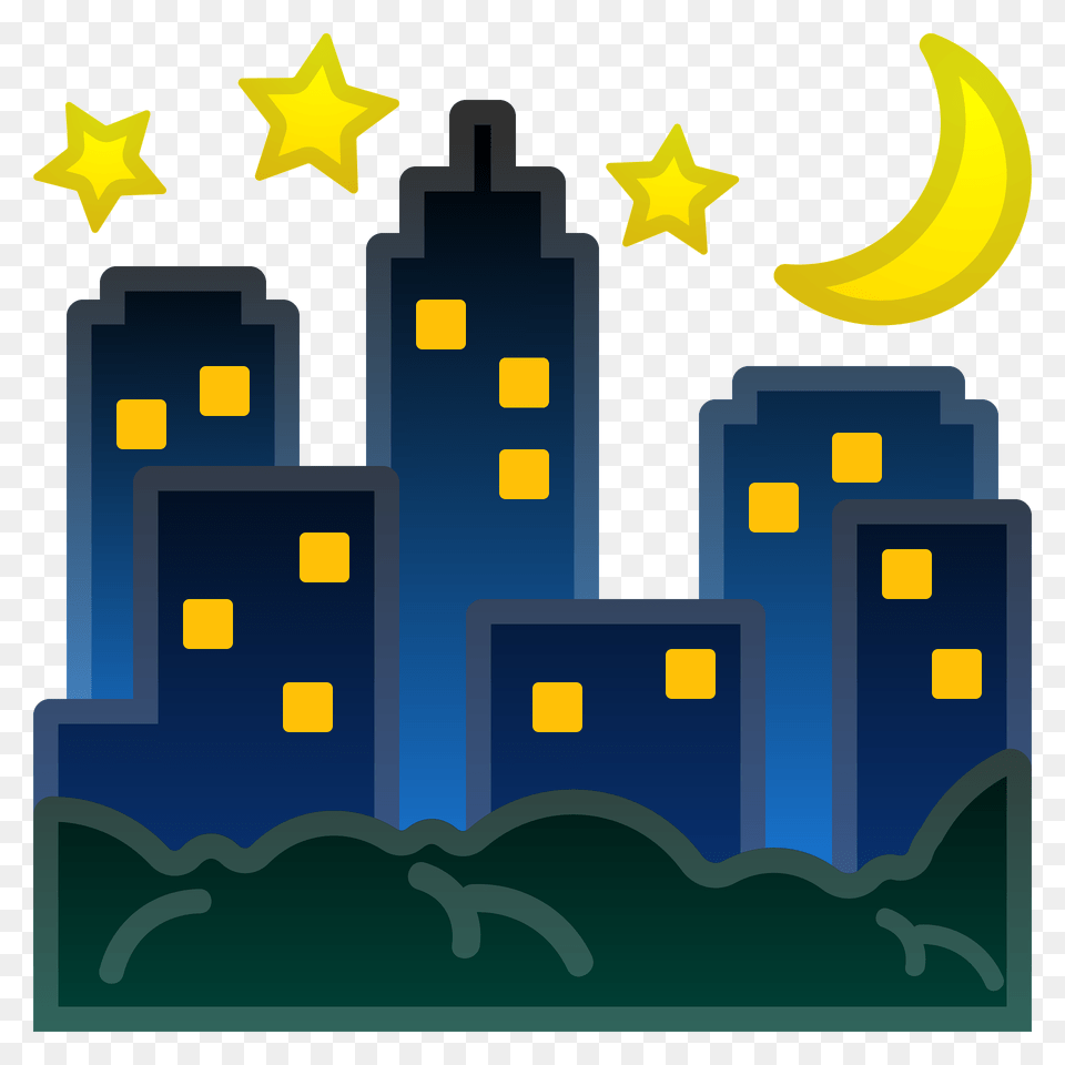 Night With Stars Emoji Clipart, Symbol Free Png Download