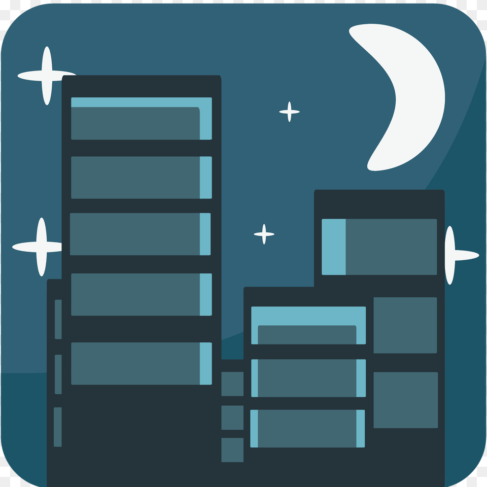 Night With Stars Emoji Clipart, Nature, Outdoors, Astronomy, Moon Free Transparent Png