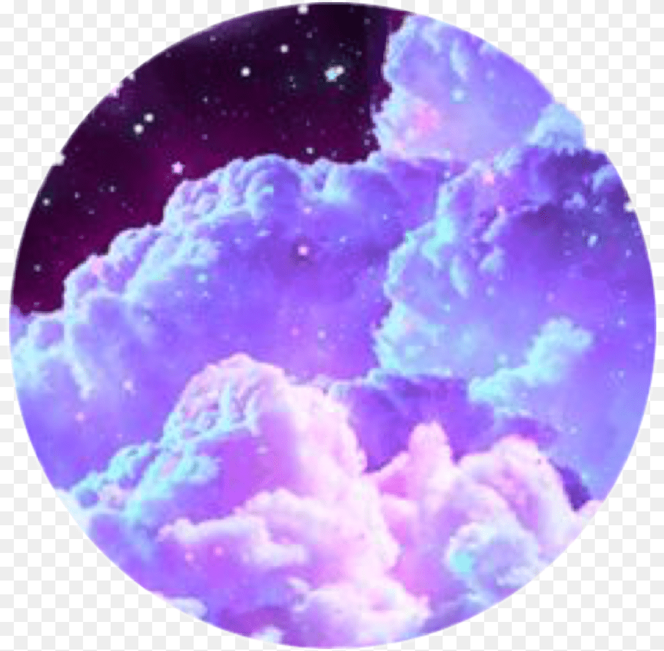 Nightcloud Circle Glitter Glitch Sparkle Shine Pastel Aesthetic Galaxy Background, Sphere, Sky, Nature, Purple Png